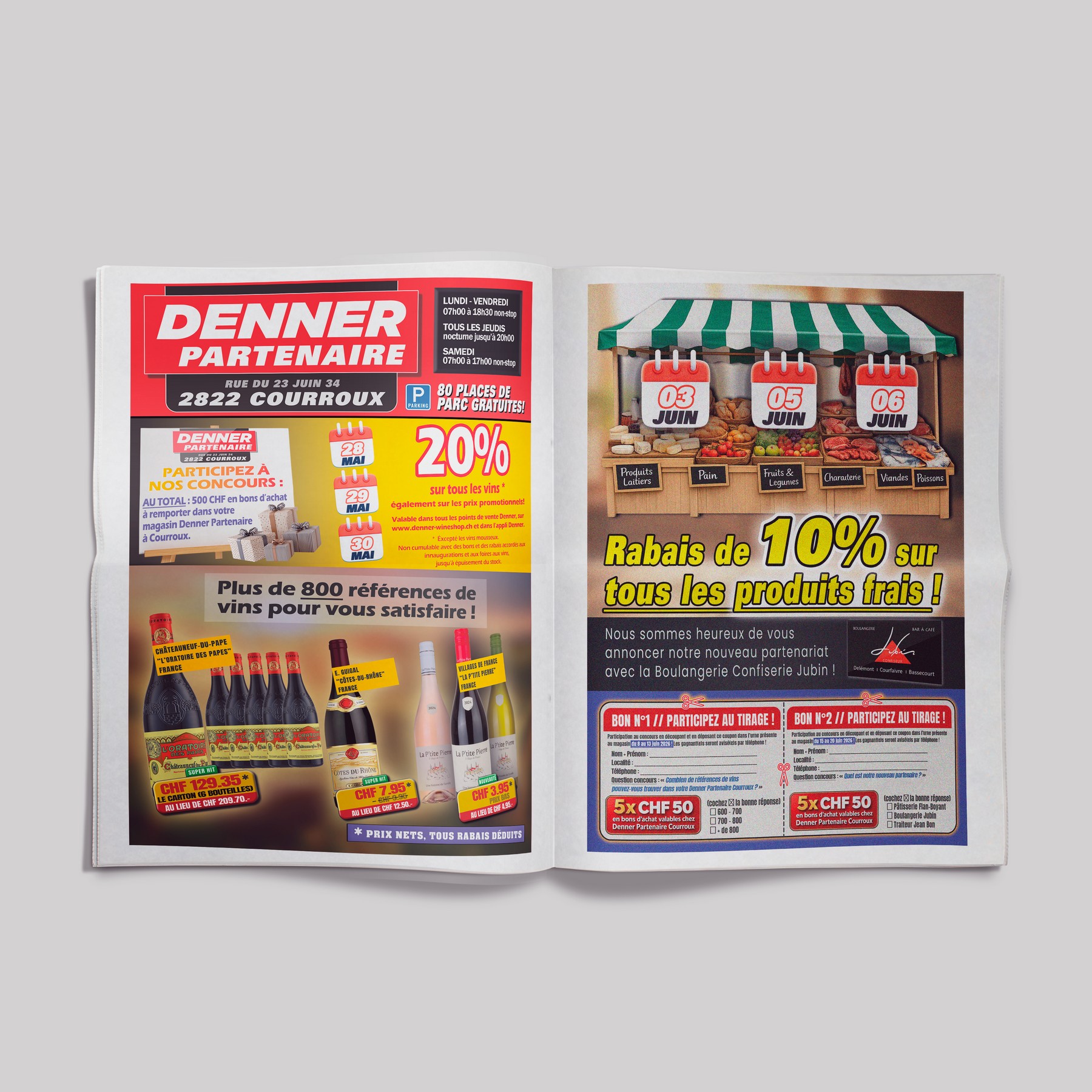 Flyer promotionnel Denner — 28/05/2026